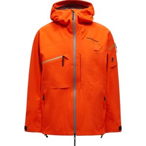 peak performance men  alpine gore-tex 3l jacket orange-b